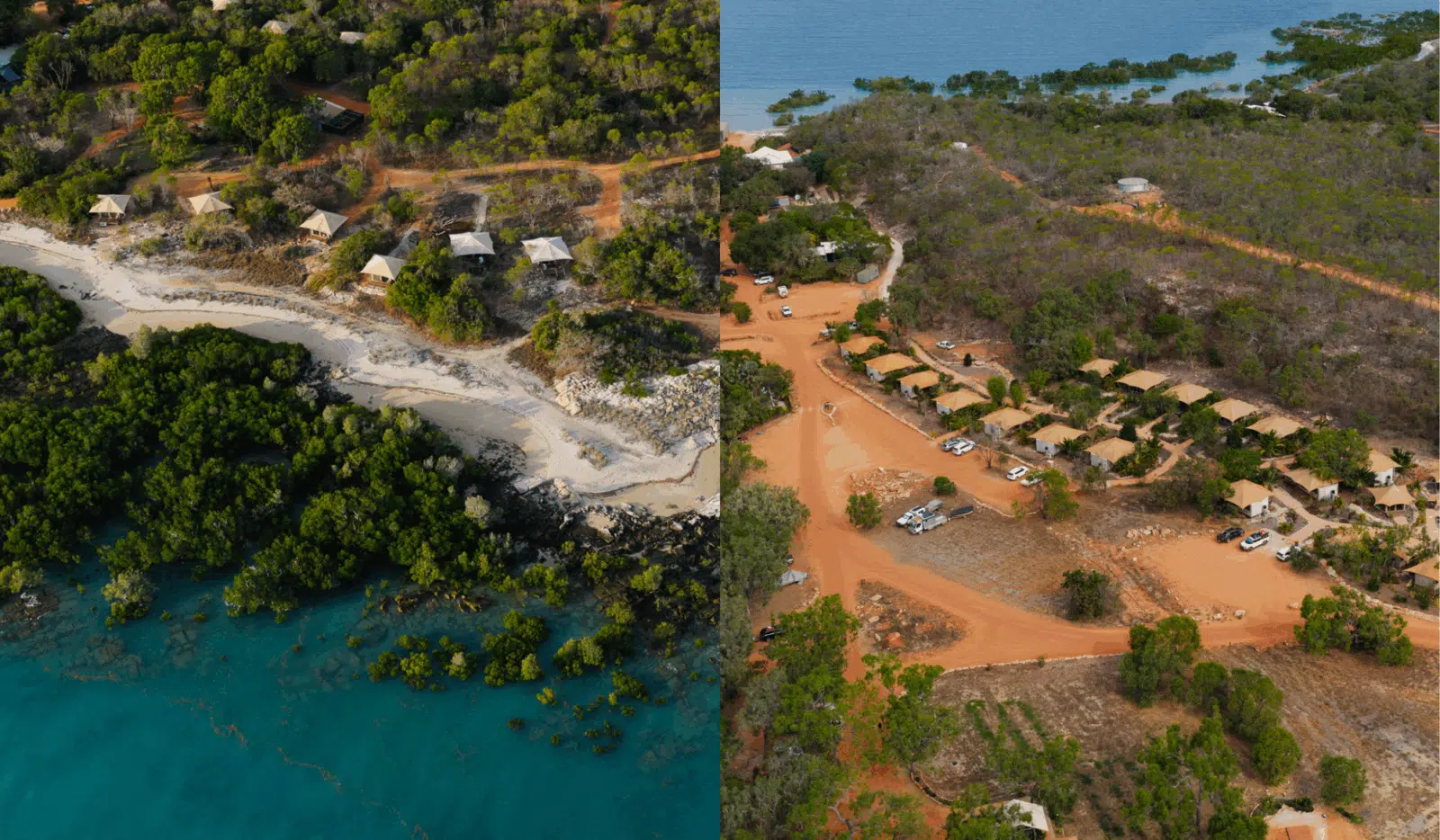 From glamping to historic pearling shacks, camping and caravan sites, Cygnet Bay Pearl Farm offers accommodation to suit every type of traveller. In this article, we highlight the key differences between our Pearlers Village and Divers Creek sites, so you can make the right decision for your next Dampier Peninsula adventure.